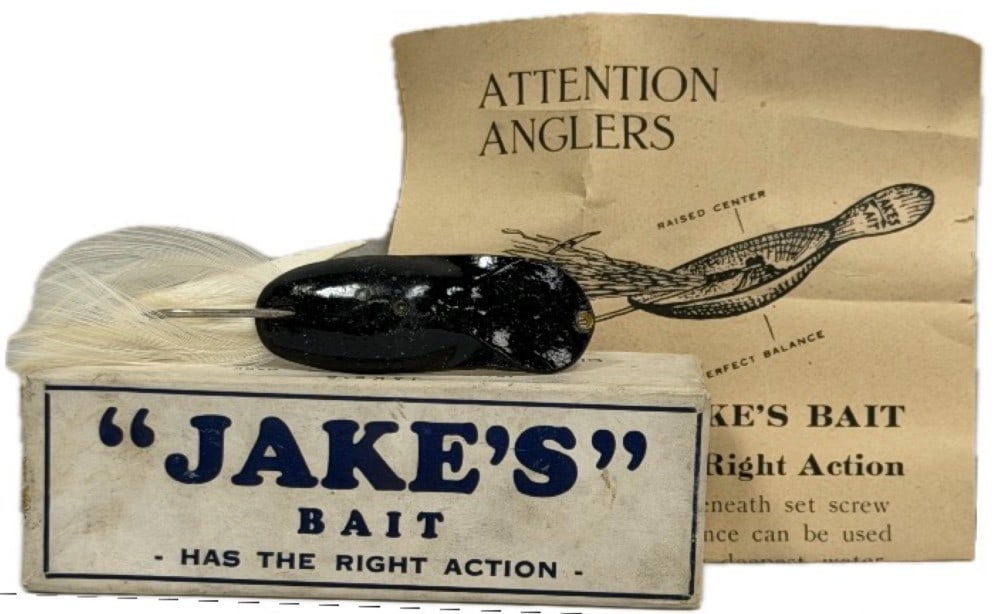 Vintage "Jake's" Bait The Park Mfg. Co. Lure w/ Box (1 of 5)