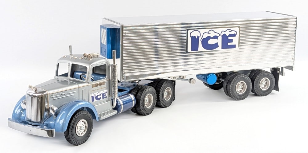 Fred Thompson Smith Miller ICE Truck and Trailer: Fred Thompson Smith Miller ICE L Mack truck and trailer. Believed to be a 1 of 1 or very low production unit. Displays well with chrome features and realistic detail. Excellent condition and comes wit