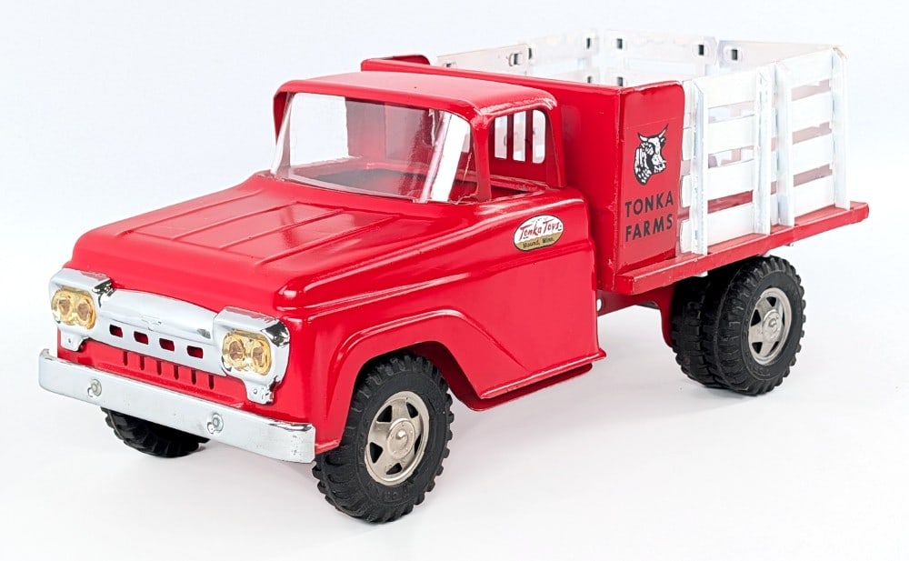 Restored Tonka Farms Stake Bed Truck (1 of 7)