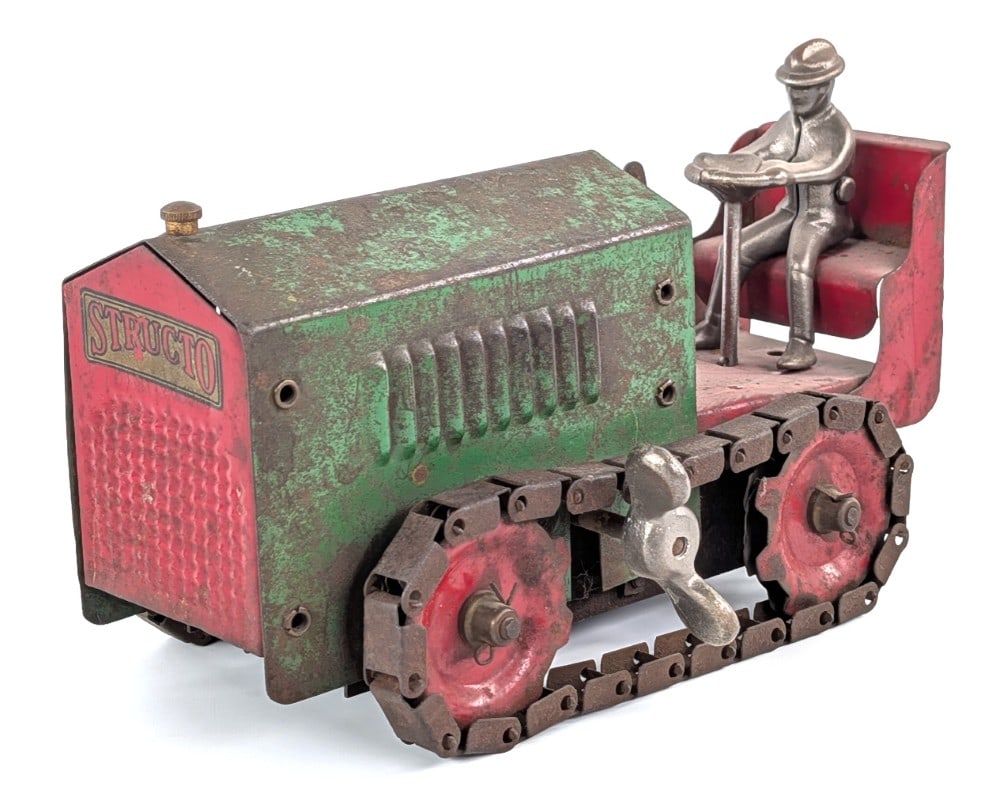 Original Structo Clockwork Dozer Crawler