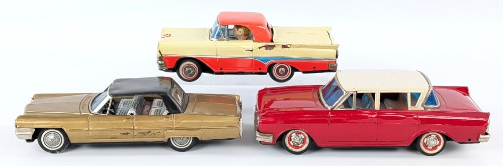 (3) Japan Tin Friction Cars (1 of 10)