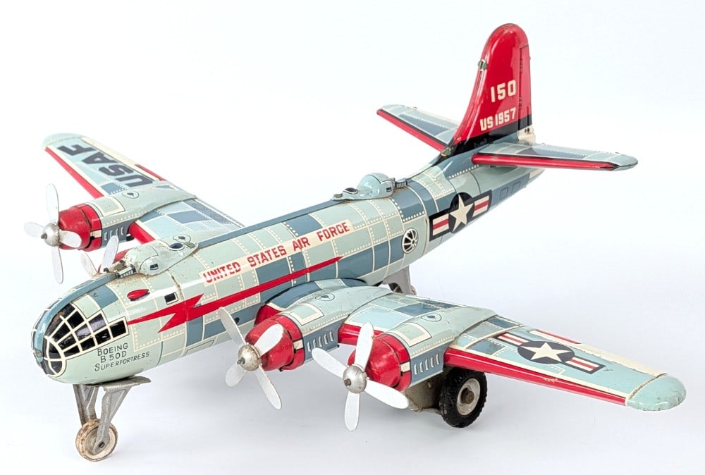 Japan Tin Friction U.S. Air Force Boeing B50D Superfortress Plane (1 of 8)