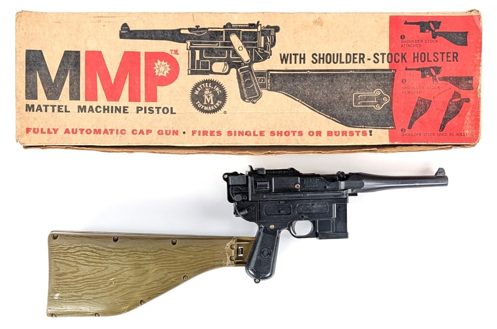 Mattel MMP Machine Gun Pistol Cap Gun with Box (1 of 13)
