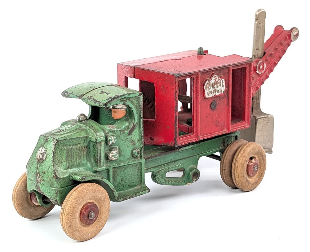 Hubley Cast Iron Mack General Steam Shovel Truck (1 of 7)