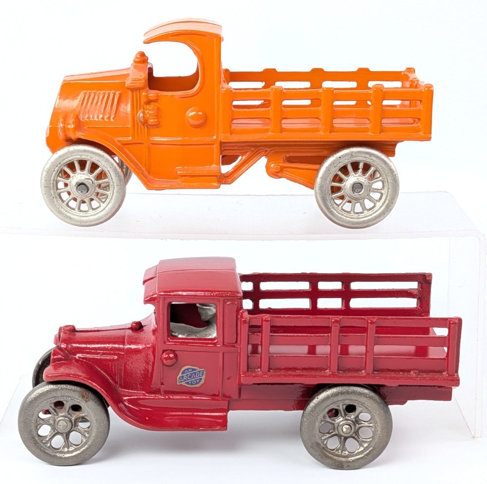 Arcade and Champion Cast Iron Stake Bed Trucks (1 of 12)