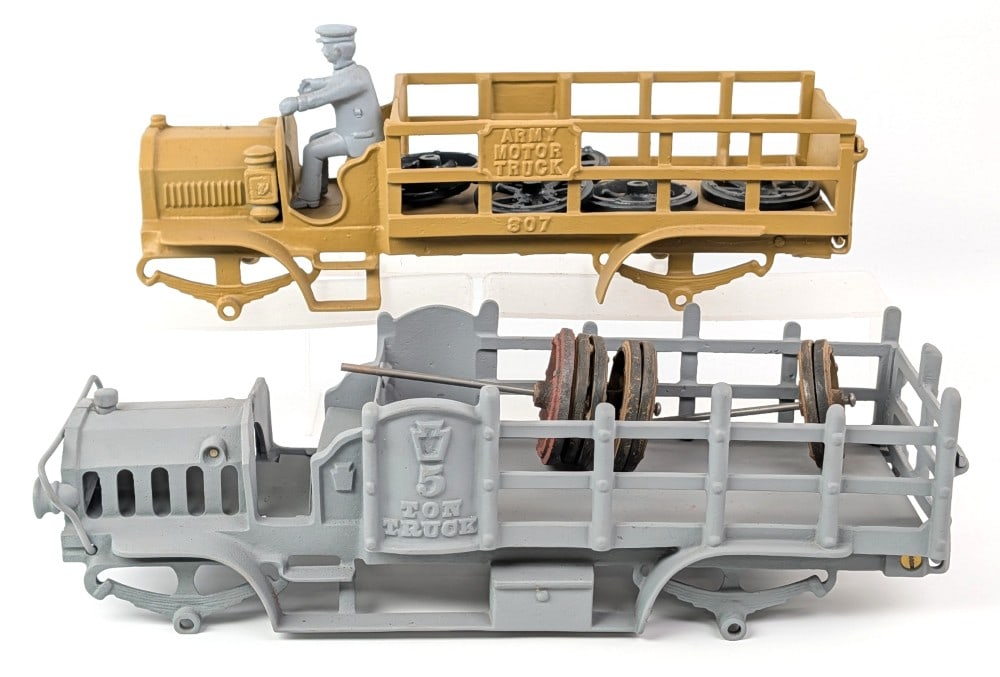 Jones and Bixler Army Motor Truck and Hubley 5 Ton Truck (1 of 9)
