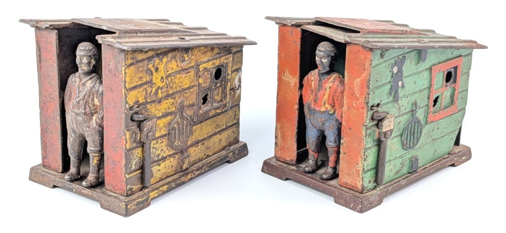 (2) J&E Stevens Cabin Mechanical Bank (1 of 7)
