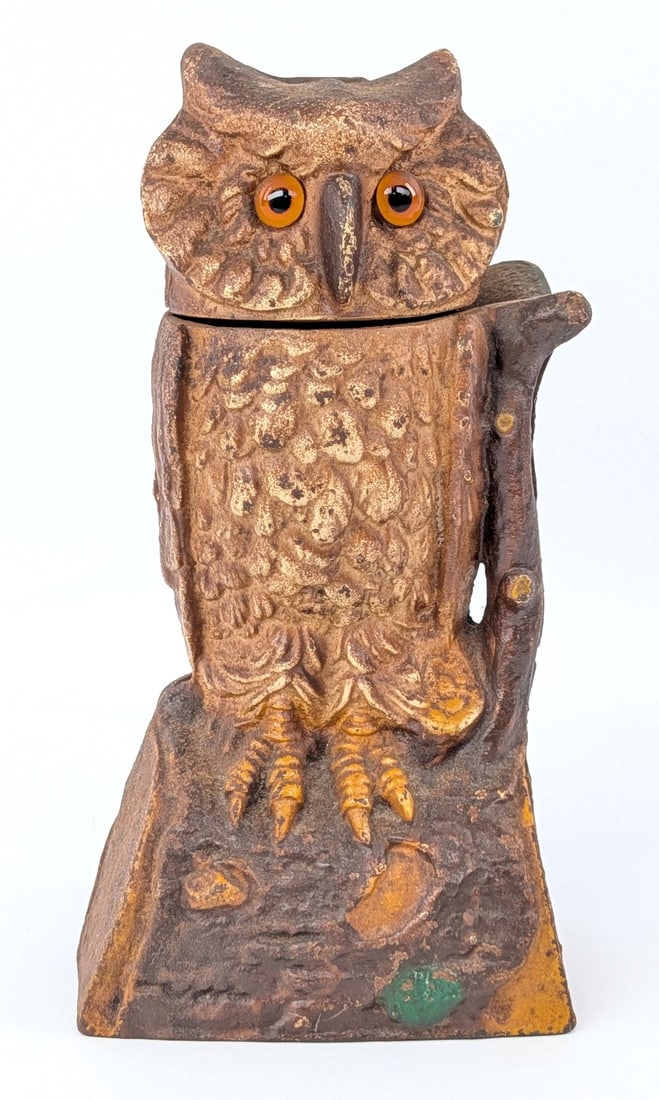 Book Of Knowledge Owl Turn Head Mechanical Bank (1 of 7)