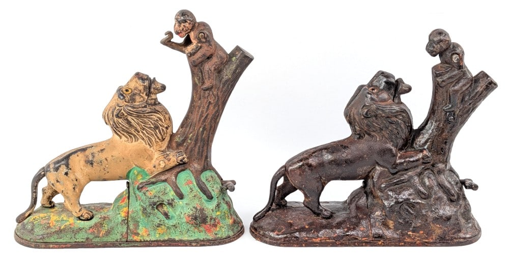 (2) Cast Iron Lion and Monkey Mechanical Bank (1 of 15)
