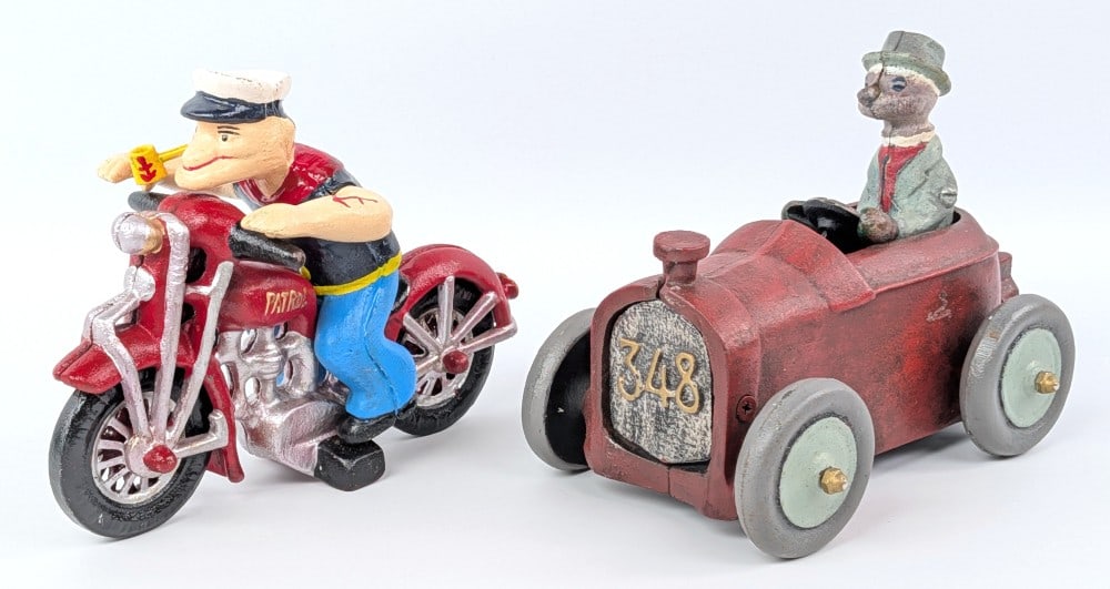 Reproduction Andy Gump Car and Popeye Motorcycle (1 of 11)