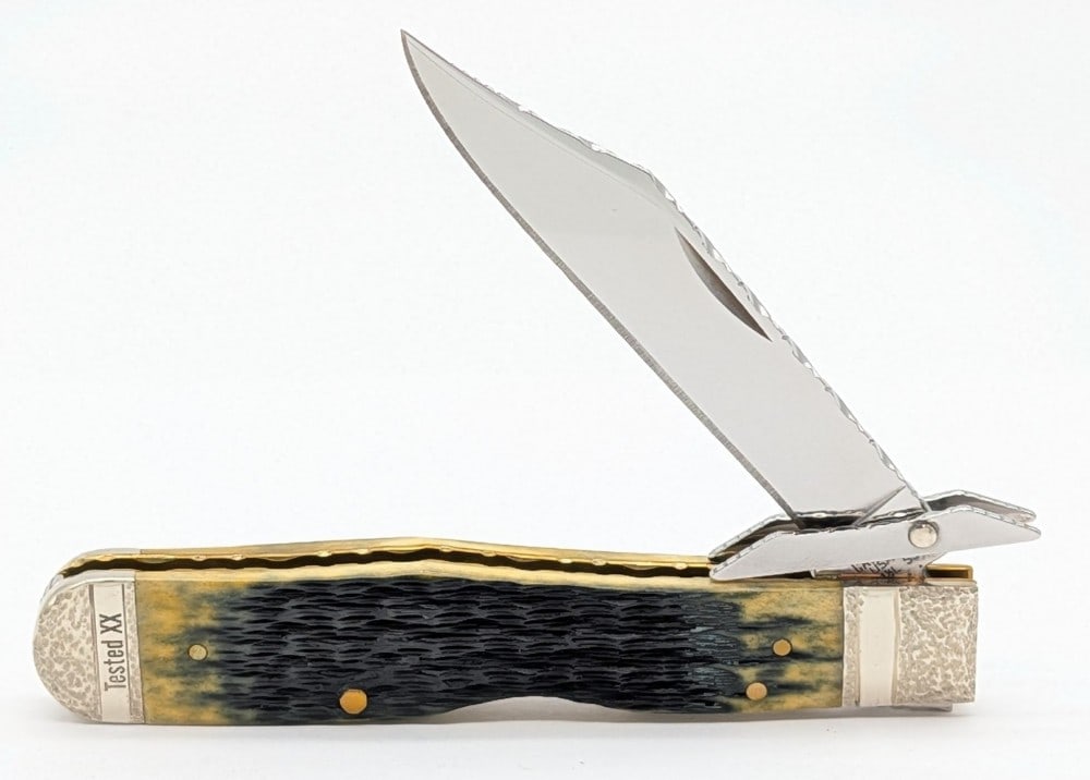 Custom 2020 Case XX Olive Green Bone Cheetah 6111 1/2 (1 of 4)