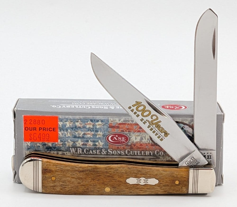 2020 Case XX 100 Years Antique Bone Trapper 6254 w/ Box (1 of 5)