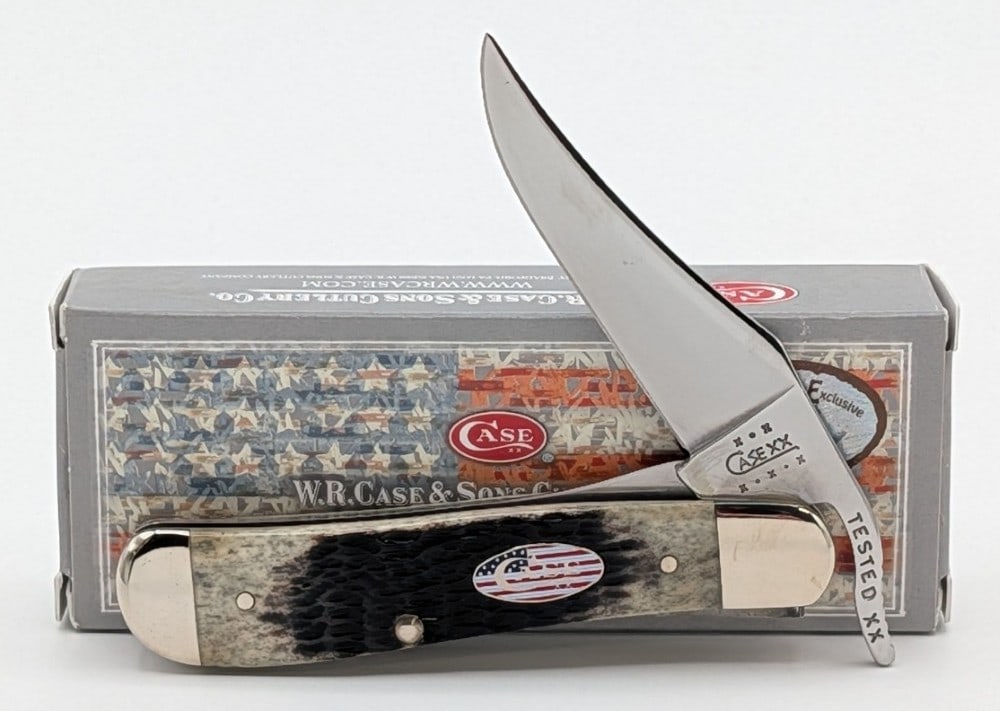 2021 Case XX Gray Bone Russlock 61953L w/ Box: Knife is in like new condition. Overall measures 4in when closed.