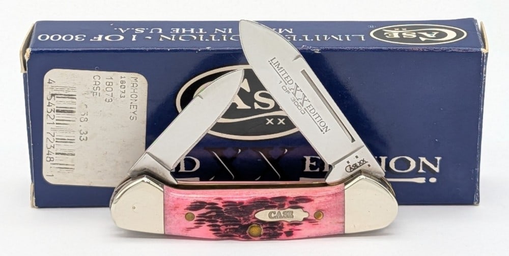 Ltd 2005 Case XX Raspberry Bone Baby Butterbean 62132 w/ Box: Knife is 1 of 3000, and is in like new condition. Overall measures 2-3/4in when closed.