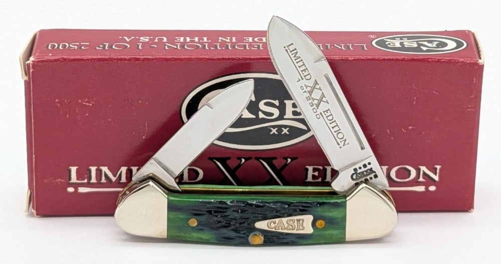 Ltd 2001 Case XX Kentucky Bluegrass Bone Baby Butterbean 62132 w/ Box: Knife is 1 of 2500, and is in like new condition. Overall measures 2-3/4in when closed.