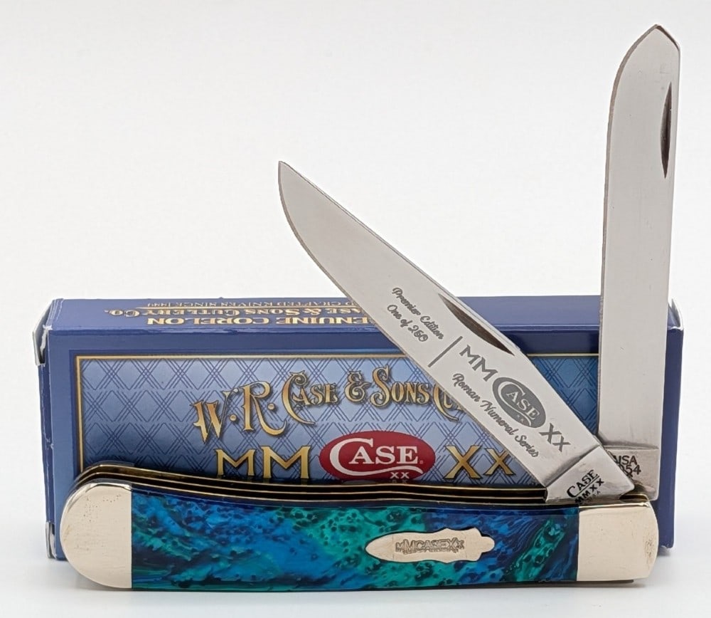 Ltd 2020 Case XX Roman Numeral Aquarius Corelon Trapper 9254 w/ Box (1 of 4)