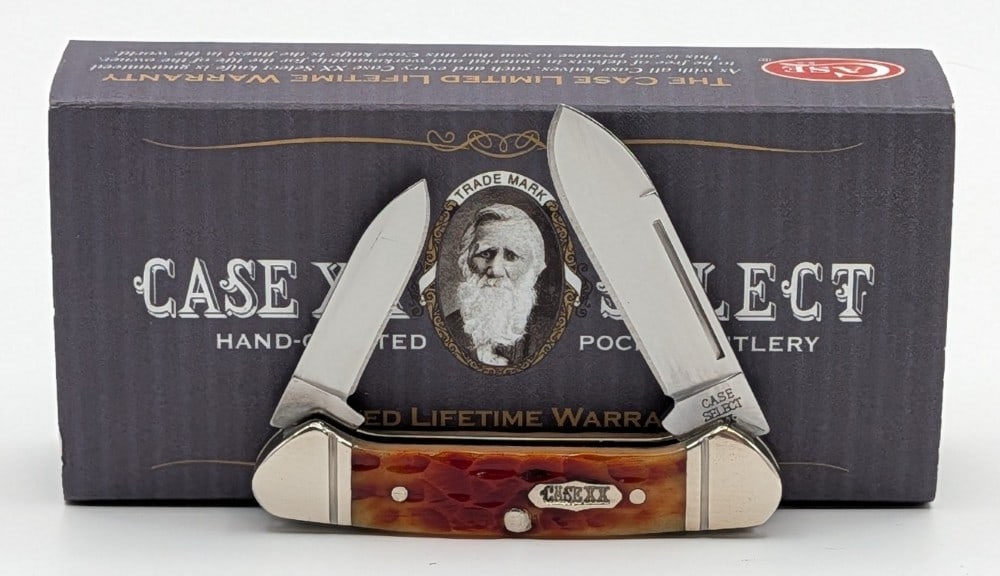 2015 Case XX Select Nectarine Bone Baby Butterbean 62132 w/ Case: Knife is in like new condition. Overall measures 2-3/4in when closed.