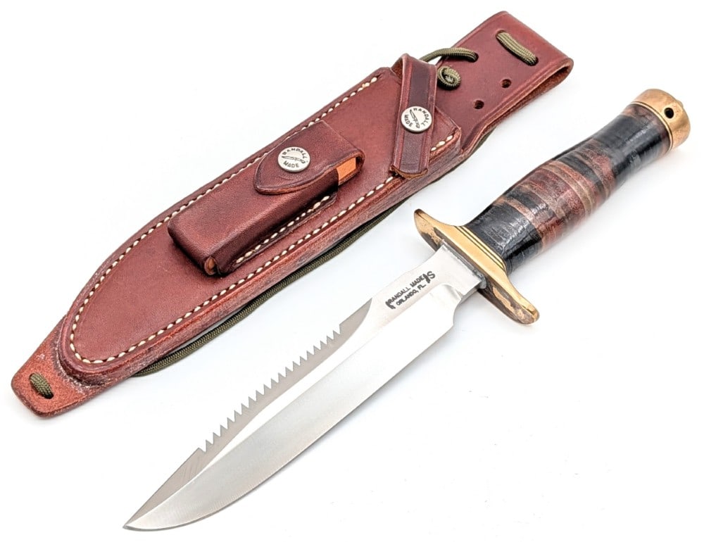 Randall Model 1 7in Sawtooth All Purpose Fighter w/ Sheath (1 of 11)