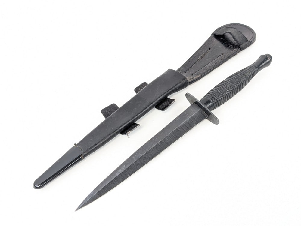 1977 Fairbairn Sykes Military Fighting Dagger w/ Sheath (1 of 9)