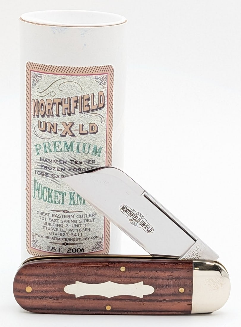2022 Northfield Cutlery Cocobolo Wood Elephants Toe 363122 w/ Tube: Knife is in new condition. Overall measures 4-1/4in when closed.