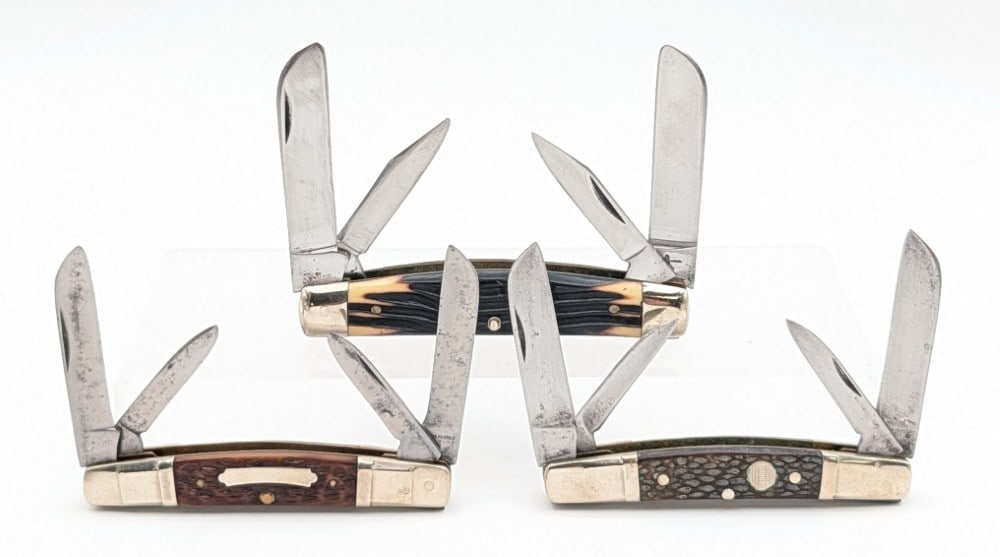 John Primble & Queen Delrin & Jigged Bone Congress Knives (1 of 5)