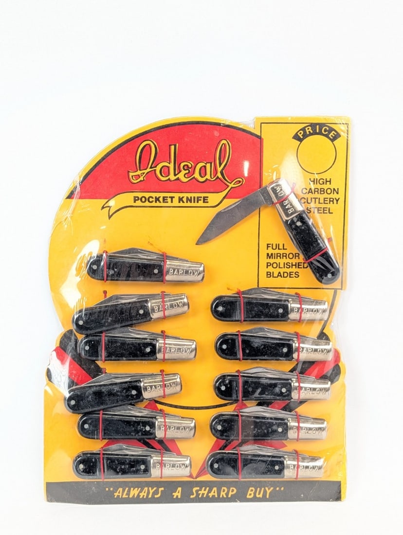 Ideal McGrew Slick Black Barlow Folding Knife Counter Top Store Display (1 of 5)