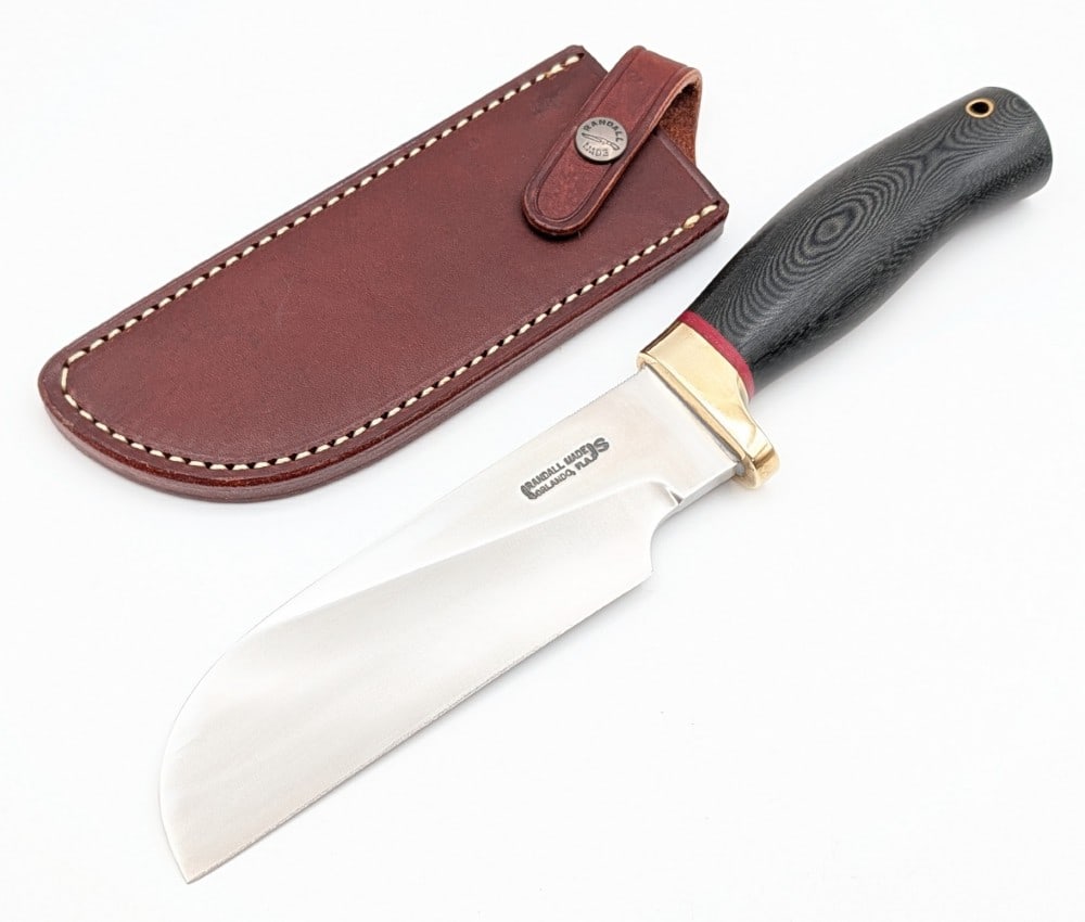 Randall Black Micarta Sheepsfoot Chef's Knife w/ Sheath (1 of 10)