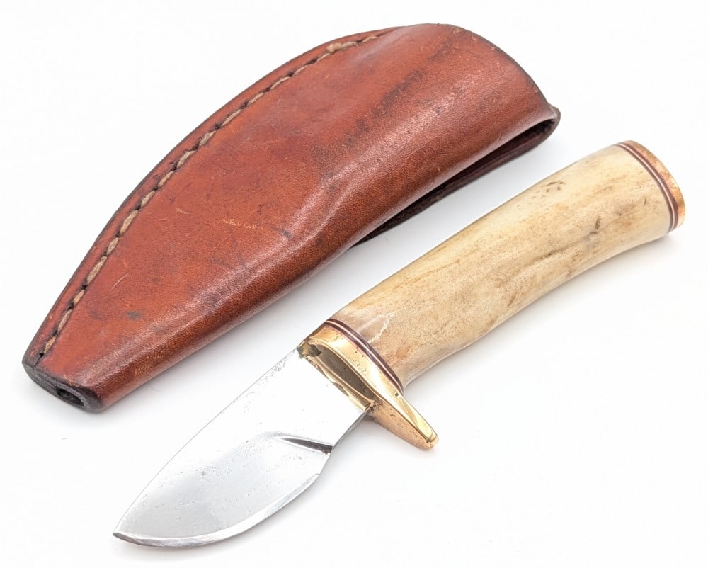 P.A.K. Martin J. Patterson Stag Drop Point Hunter w/ Sheath (1 of 8)