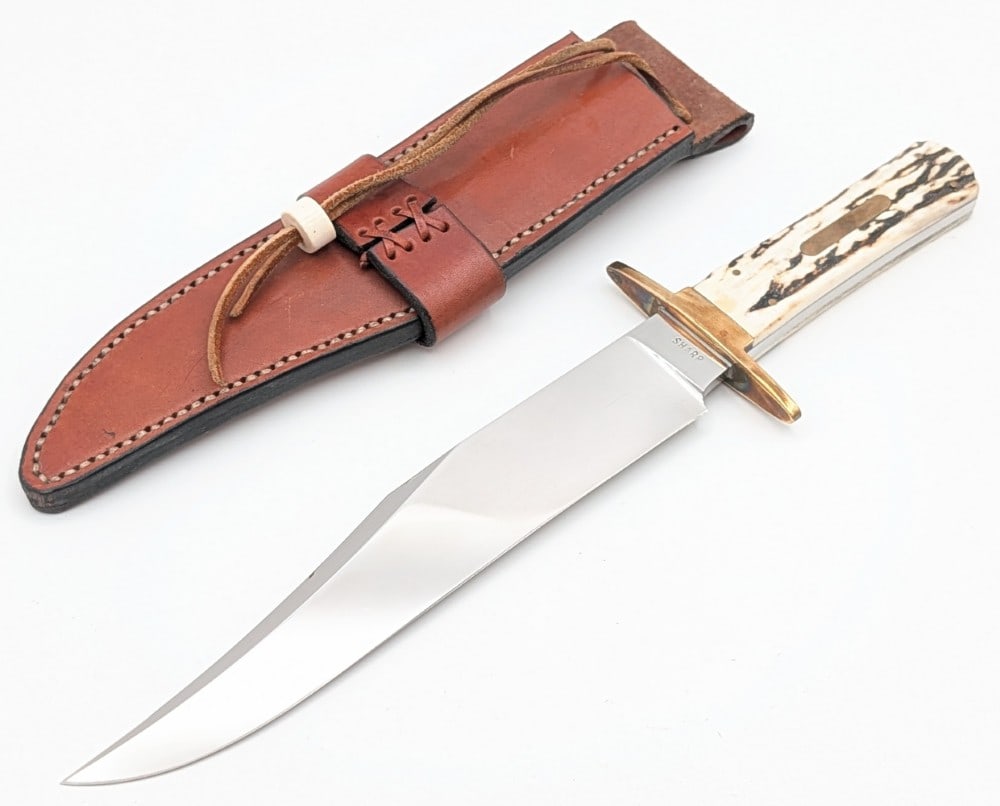 Sharp Stag Confederate Bowie Knife w/ Sheath (1 of 9)