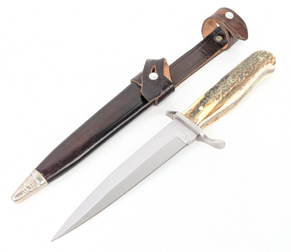 H. Boker & Co. Stag Hunting Dagger w/ Sheath (1 of 7)