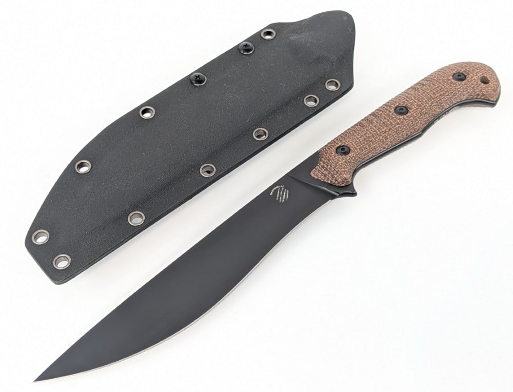 Fox Bastinelli Knives Textured Canvas Micarta Bolo Knife w/ Sheath (1 of 8)