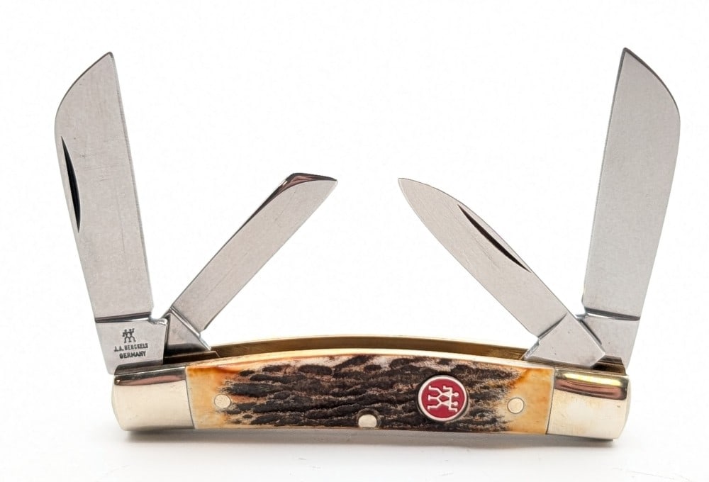 J.A. Henckels Stag Congress Knife: Knife is in like new condition. Overall measures 3-5/8in when closed.
