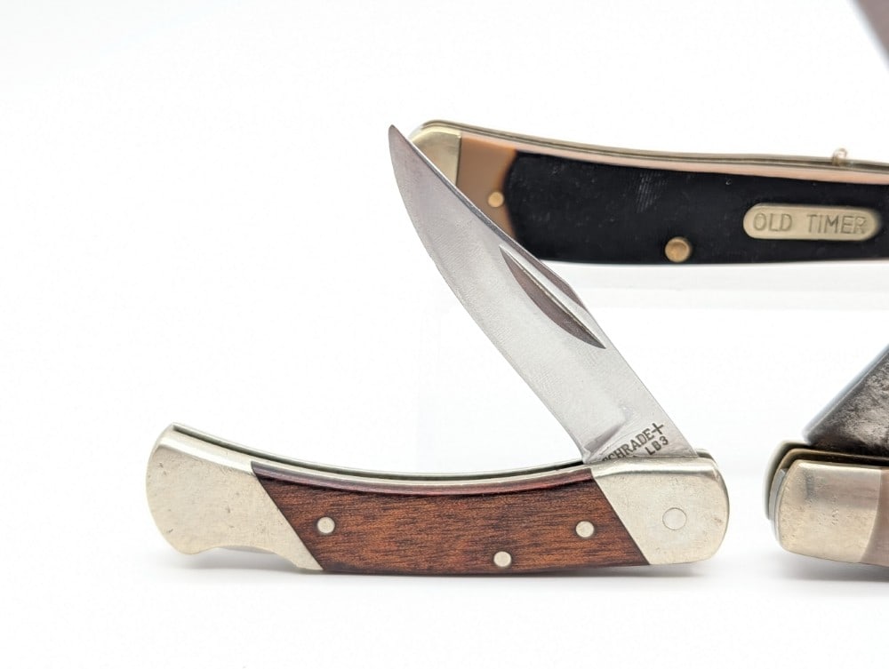 Various Model Schrade Folding Knives - 2