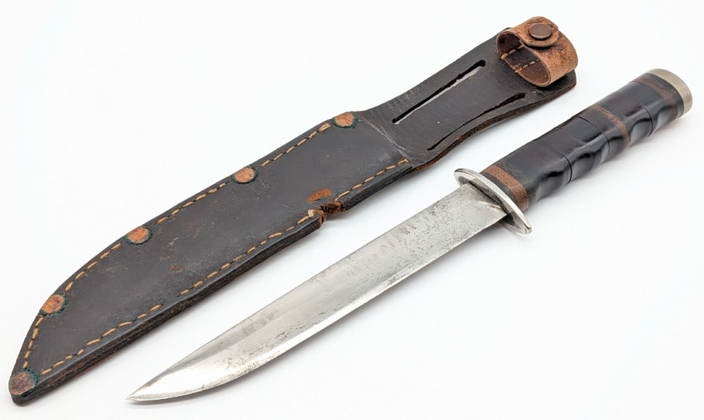 Custom Stacked Micarta Fighting Knife w/ Sheath (1 of 9)