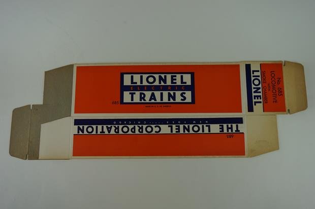 Postwar Lionel 1953 Unfolded From Factory #685: Postwar Lionel 1953 Unfolded From Factory #685 Locomotive Box Only Near Mint +