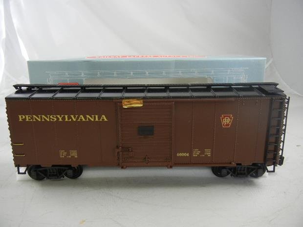 REA G Scale Pennsylvania Railroad Box Car #REA-46004: REA G Scale Pennsylvania Railroad Box Car #REA-46004