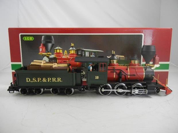 LGB G Scale DSP & PRR Mogul Steam Locomotive #2018D MIB: LGB G Scale DSP & PRR Mogul Steam Locomotive #2018D MIB