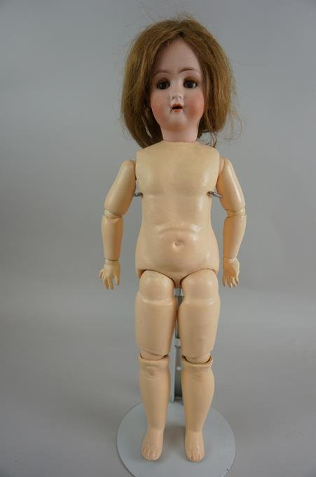 Antique 18" Alt, Beck & Gottschalck Germany Doll Open: Antique 18" Alt, Beck & Gottschalck Germany Doll Open Mouth Bisque Head With Composition Body Marked ABG 1340 0 1/2