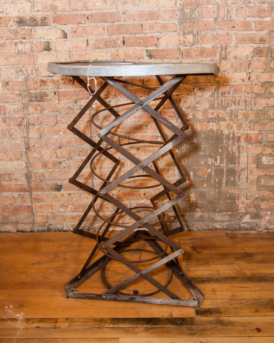 American Industrial Steel Base: Adjustable, Great For Table Base, Dimensions: 43" Tall 31" Diameter Top