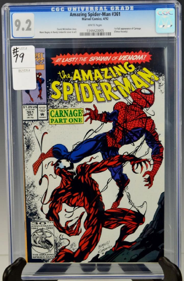Amazing Spiderman #361-9.2 CGC 1st App. Carnage (1 of 4)
