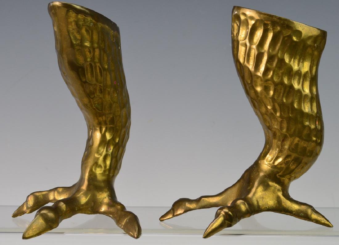 Vintage Brass Talon Candlestick Holder (1 of 3)