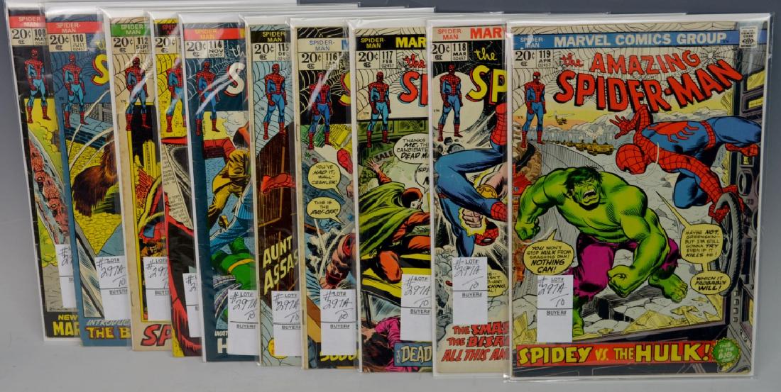 Amazing Spiderman #108-#119 Comics (1 of 10)
