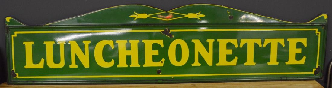 Enamel Luncheonette Sign (1 of 9)