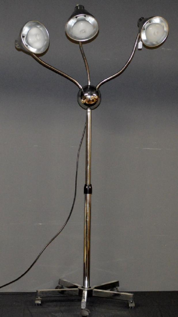 Mid Century Modern Arredoluce Era Orb Floor Lamp: A rare (3) arm, mid century modern Arredoluce Era orb Floor Lamp on wheels. . approx. 71"h