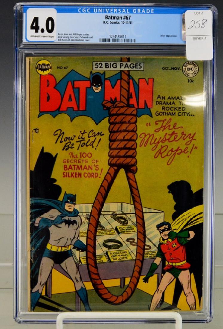 Batman #67-1951 CGC 4.0 (1 of 3)