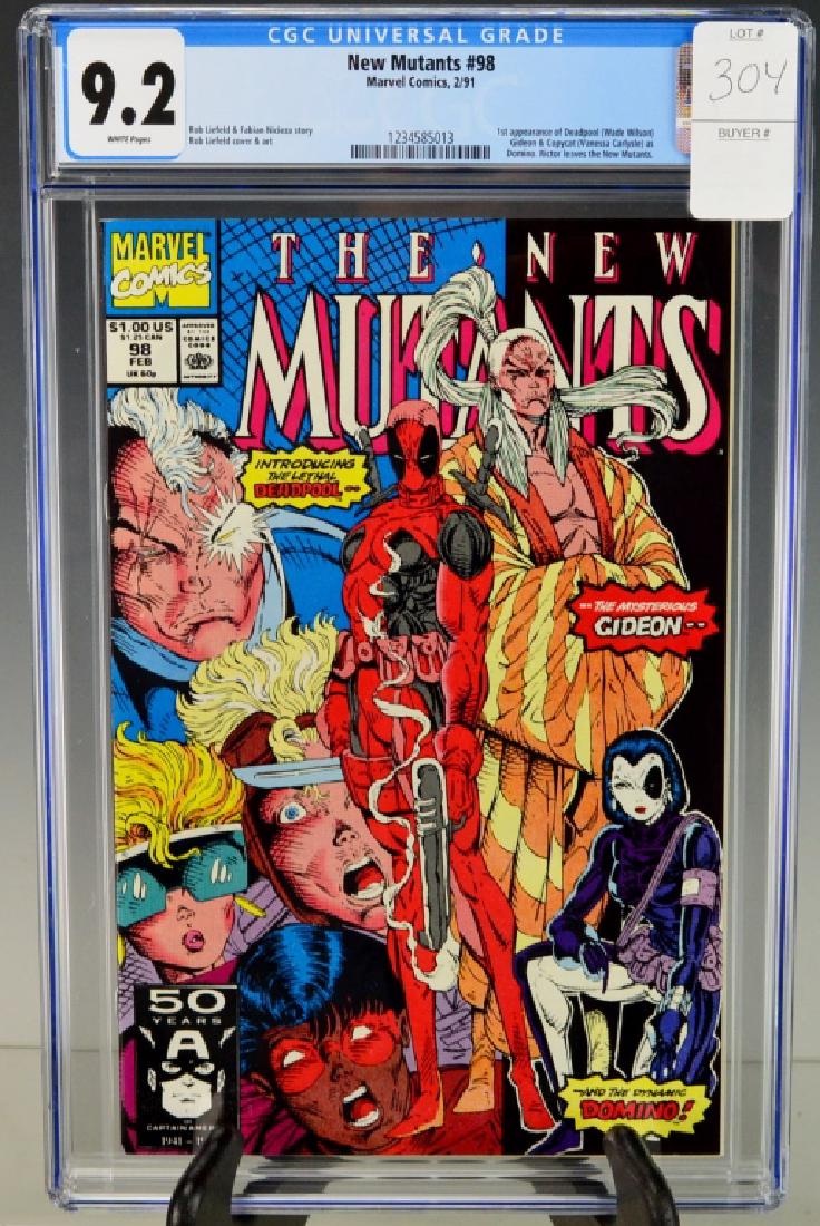 The New Mutants #98-1991CGC 9.2 1st Deadpool (1 of 4)