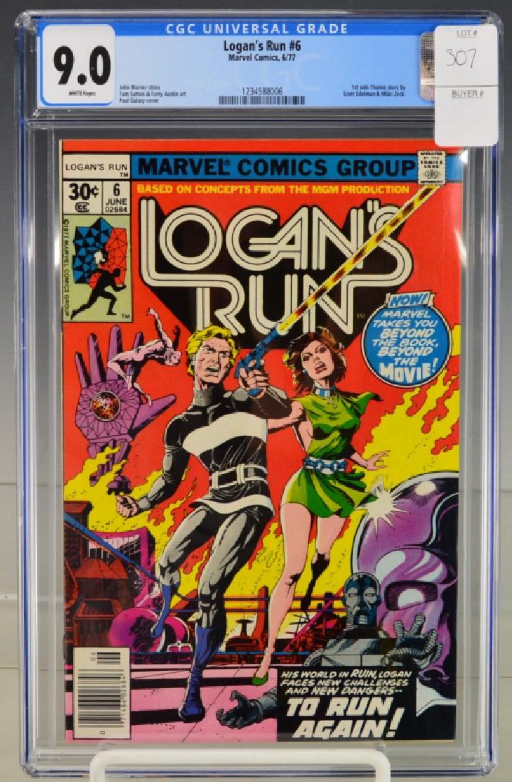 Logan's Run #6 CGC 9.0 1st Solo Thanos (1 of 3)
