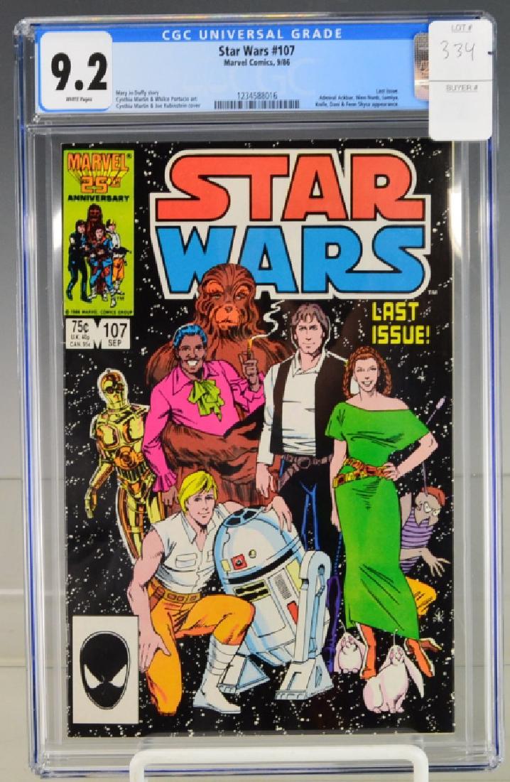 Star Wars #107-1986 CGC 9.2 Last Issue (1 of 3)