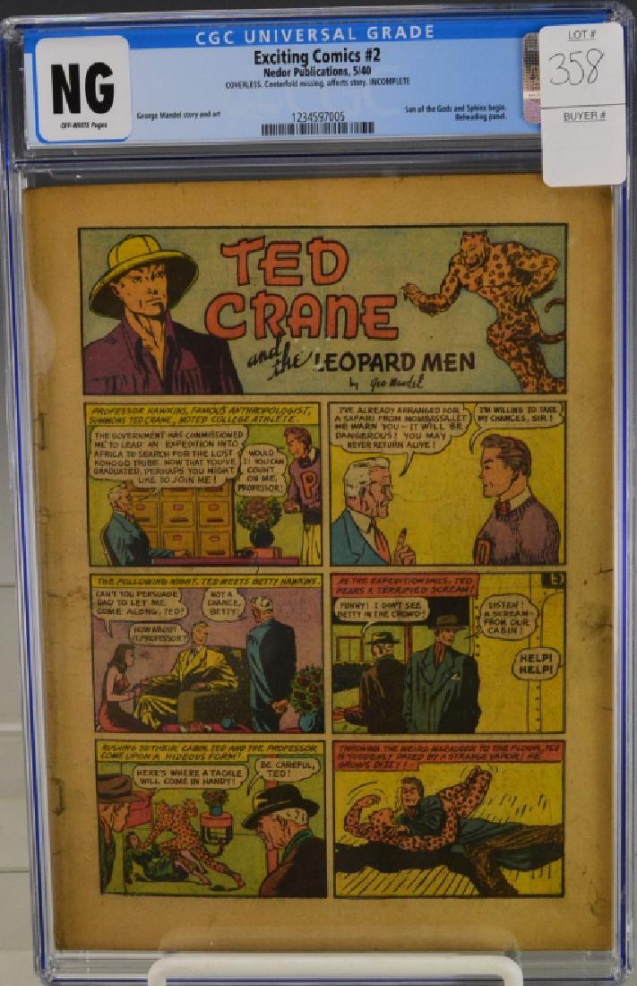 Exciting Comics #2-1940 Coverless CGC 0.0 (1 of 3)