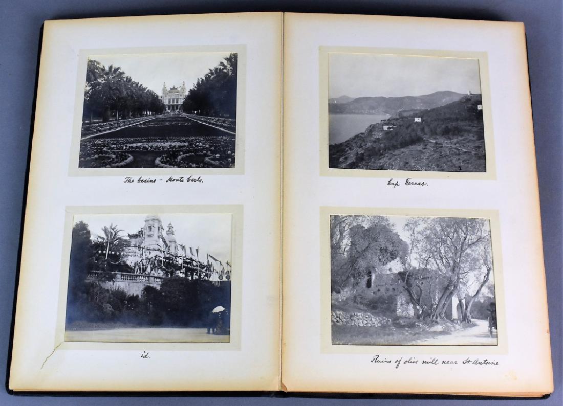Antique Photo Album: An Antique Photo Album containing photographs of 19th century Italy, Nice, Rome, Palace of the Caesars, Venice and many cathedrals. Measures approx. 1" by 7.75" by 11.5" and weighs approx. 1.81lbs.